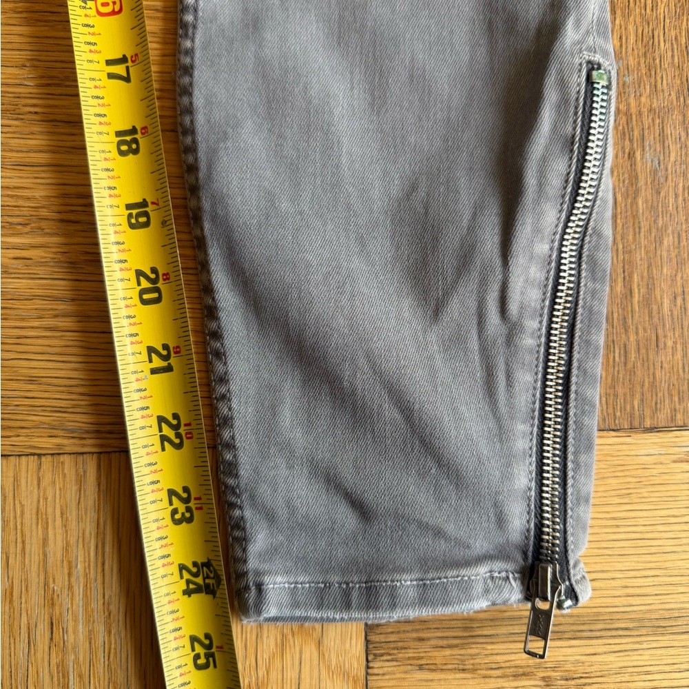 Mother The Crop Zip Muse Jean, Blow Out (Medium Gray) Wash, Sz 25, VGUC - Picture 15 of 16